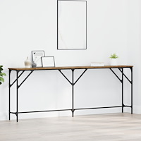 vidaXL Konsolbord gammalt trä 200x29x75 cm Ingenjörsträ
