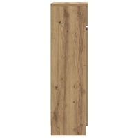 vidaXL Skåp för skor Hantverksmässig ek 100.5x28x100 cm Konstruerat trä