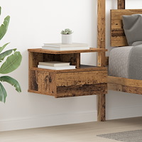 vidaXL Flytande Sängbord Gammalt Trä 40x31x27 cm Konstruerat Trä