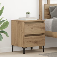 vidaXL Sängskåp Hantverksek 40x35x50 cm Konstruerat trä