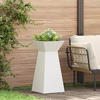 vidaXL Växtställning Vit Plast 35 x 35 x 73 cm Dekorativa inläggningar