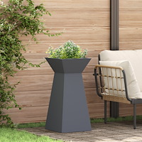 vidaXL Växtställ Antracit Plast 35 x 35 x 73 cm Krukor