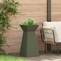 vidaXL Växtställ Olivgrön Metall 35 x 35 x 73 cm Krukor Växtställ