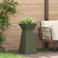 vidaXL Växtställ Set Olivgrön Metall 35 x 35 x 73 cm