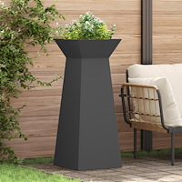 vidaXL Växtställ Svart Metall 40 x 40 x 101 cm Planterare Växtställ