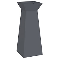 vidaXL Växtställ Antracit Plast 40 x 40 x 101 cm Växtställ Fyrkantigt