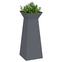 vidaXL Växtställ Antracit Plast 40 x 40 x 101 cm Växtställ Fyrkantigt