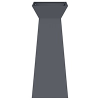 vidaXL Växtställ Antracit Plast 40 x 40 x 101 cm Växtställ Fyrkantigt