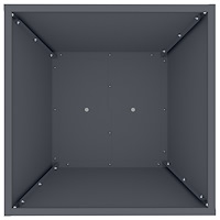 vidaXL Växtställ Antracit Plast 40 x 40 x 101 cm Växtställ Fyrkantigt