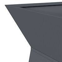 vidaXL Växtställ Antracit Plast 40 x 40 x 101 cm Växtställ Fyrkantigt