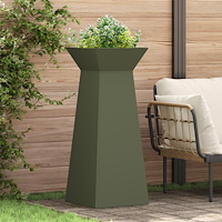 vidaXL Växtställ Olivgrön Metall 40 x 40 x 101 cm Växter Växtställ