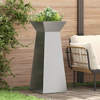 vidaXL Växtställ Rostfritt Stål 40 x 40 x 101 cm Hållbart Växtställ