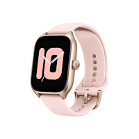 Huami Amazfit GTS 4 - aluminiumlegering - smart klocka med rem - rosebud pink
