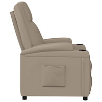 vidaXL Reclinerfåtölj cappuccino konstläder