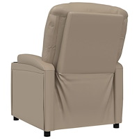 vidaXL Reclinerfåtölj cappuccino konstläder