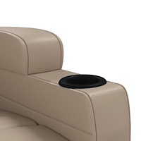 vidaXL Reclinerfåtölj cappuccino konstläder