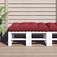 vidaXL Palldyna 120 x 80 x 12 cm vinröd tyg