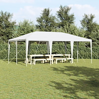 vidaXL Partytält Vitt 6x4 m PE
