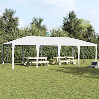 vidaXL Partytält Vitt 8x4 m PE
