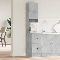 vidaXL Kökskåp Betonggrå 35x50x180 cm Konstruerat trä