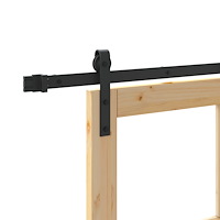 vidaXL Skjutdörr med Monteringssats 'ORKDAL'Massivt Trä & Glas