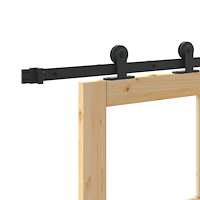 vidaXL Skjutdörr med Tillbehör 'ORKDAL'Massivt trä och glas