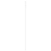 vidaXL Skjutdörr med hårdvarusats Vit 83x202 cm Massivträ Furu