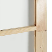 vidaXL Skjutdörr med Utrustningssats 93x211 cm Massivt Trä i Furu