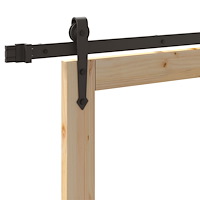 vidaXL Skjutdörr med Hårdvaruset 78x211 cm Massivt Tall