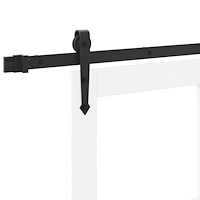 vidaXL Skjutdörr med beslagset Vit 78 x 211 cm Massivt trä Furu