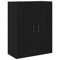 vidaXL Höjskåp Svart Ek 69.5x34x180 cm Konstruerat Trä