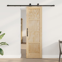 vidaXL Skjutdörr med hårdvarusats 61x198,5 cm Massivt trä tall, vidaXL Inredningsdörr 'ORKDAL'61x198,5 cm Massivt trä tall