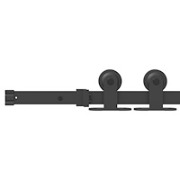 vidaXL Skjutdörr med Hardware Set Vit 78x202 cm Massivt Trä Furu
