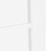 vidaXL Skjutdörr med Hardware Set Vit 78x202 cm Massivt Trä Furu