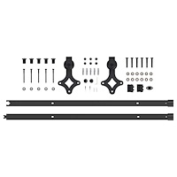 vidaXL Skjutdörr med Beslag Set 78x211 cm Massivt Tallträ