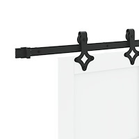 vidaXL skjutdörr med beslagset vit 83x232 cm solid furu