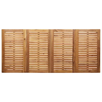 vidaXL 9-delars trädgårdsdining set solid teak