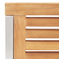 vidaXL 9-delars trädgårdsdining set solid teak
