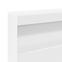 vidaXL Bokhyllesäng Vit 90x200 cm Ingenjörskonstruktion