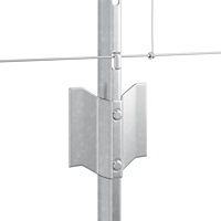 vidaXL Stängselstolpar 11 st U-kanal 80 cm galvaniserat stål