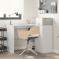 vidaXL Hörnskrivbord Vit 102x88x75 cm Trä