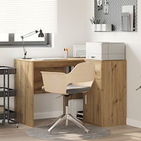 vidaXL Hörn skrivbord Artisan Ek 102x88x75 cm Konstruerat trä