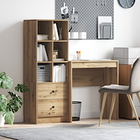 vidaXL Skrivbord med Förvaring Artisan Ek Konstruerat Trä