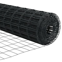 vidaXL Euro Stängsel med 13 Inlägg 1x25 m Galvaniserat Stål Grå
