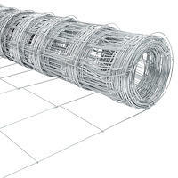 vidaXL Fältstaket 1,5 x 25 m Galvaniserat stål