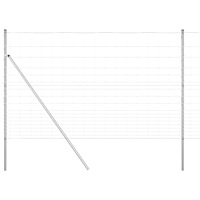 vidaXL Fältstaket 1,5 x 25 m Galvaniserat stål