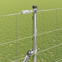 vidaXL Fältstaket 1,5 x 25 m Galvaniserat stål