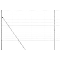 vidaXL Fältskydd 1.4x50 m Galvaniserat Stål