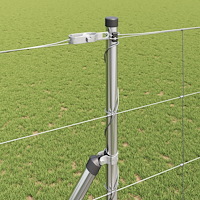 vidaXL Fältskydd 1.4x50 m Galvaniserat Stål