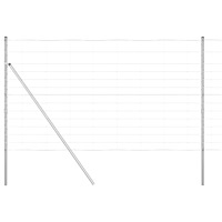 vidaXL Fältstängsel 1.4x50 m Varmgalvaniserat Stål